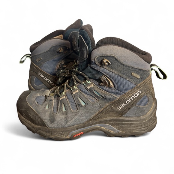 Salomon Women’s X Ultra Mid 2 GTX Hiking Boots Waterproof Gore-Tex Trail‎ Sz 8 - Picture 1 of 7